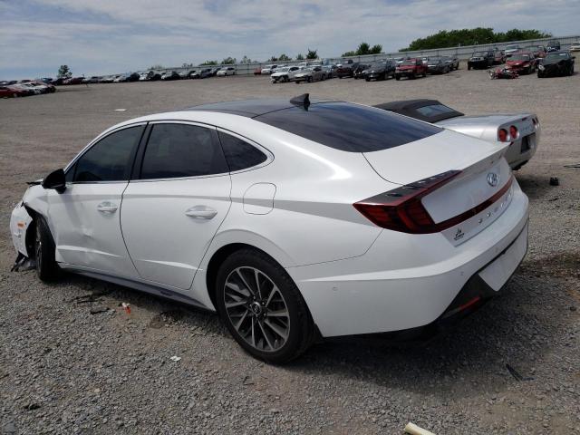 KMHL34J29NA204496 - 2022 HYUNDAI SONATA LIMITED WHITE photo 2