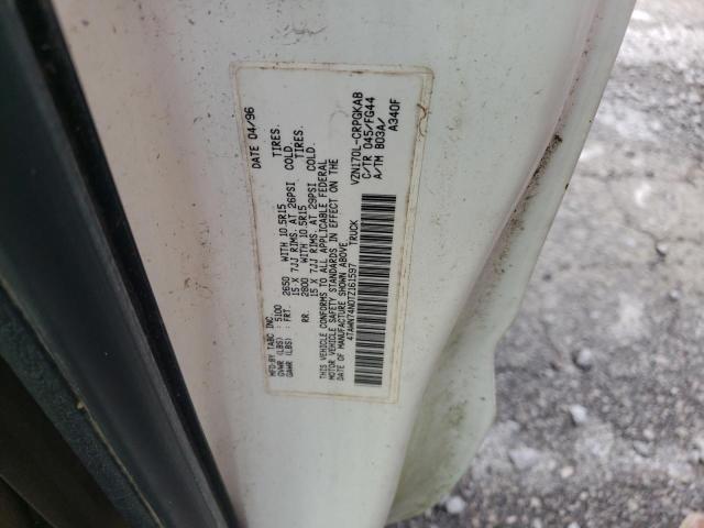 4TAWN74N0TZ161597 - 1996 TOYOTA TACOMA XTRACAB SR5 WHITE photo 10