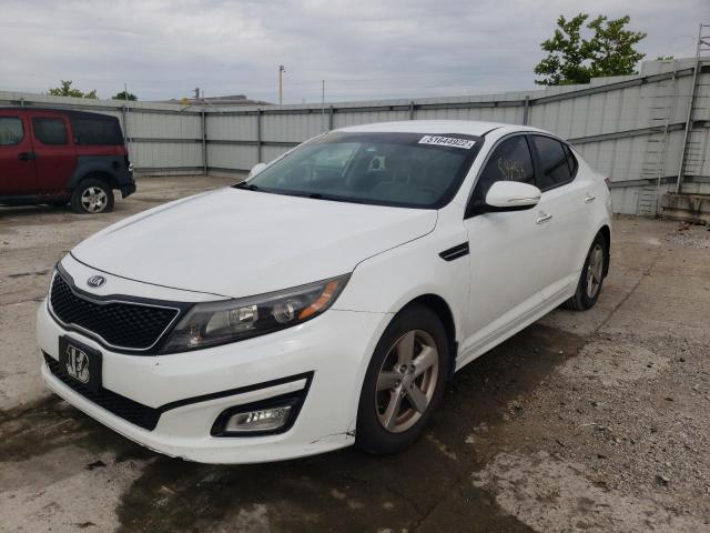 5XXGM4A71FG438751 - 2015 KIA OPTIMA LX WHITE photo 2