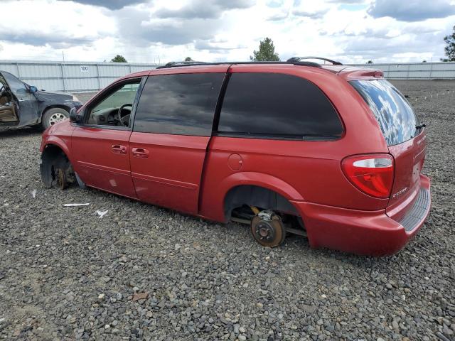 2D4GP44L76R876510 - 2006 DODGE GRAND CARA SXT RED photo 2