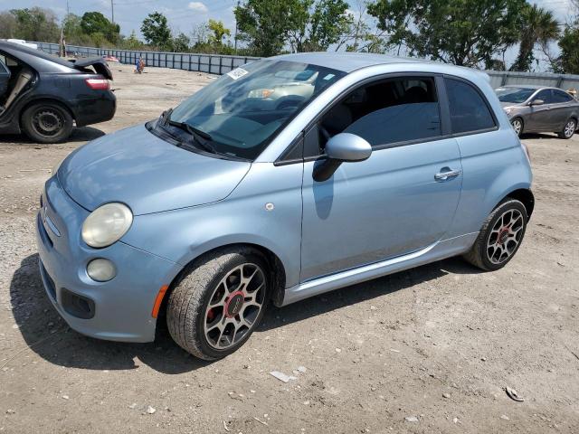 3C3CFFBR2DT515220 - 2013 FIAT 500 SPORT TURQUOISE photo 1