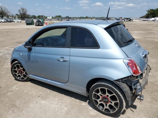 3C3CFFBR2DT515220 - 2013 FIAT 500 SPORT TURQUOISE photo 2