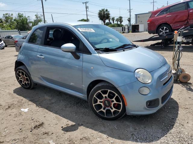 3C3CFFBR2DT515220 - 2013 FIAT 500 SPORT TURQUOISE photo 4