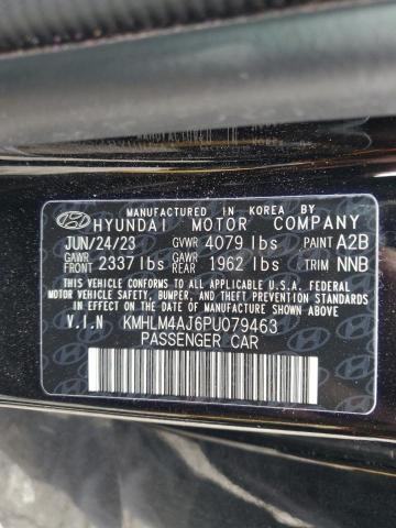 KMHLM4AJ6PU079463 - 2023 HYUNDAI ELANTRA BLUE BLACK photo 12