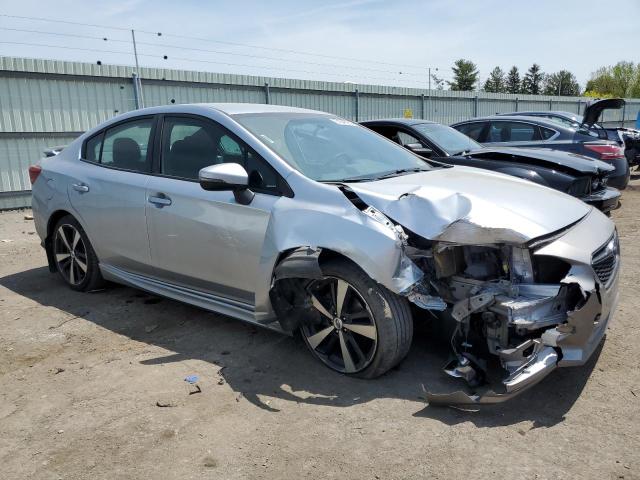 4S3GKAK64H3622952 - 2017 SUBARU IMPREZA SPORT SILVER photo 4