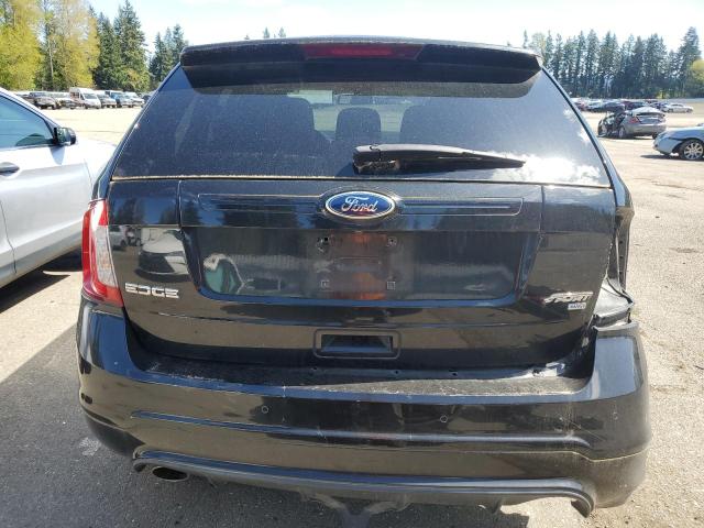 2FMDK4AK8BBA27642 - 2011 FORD EDGE SPORT BLACK photo 6