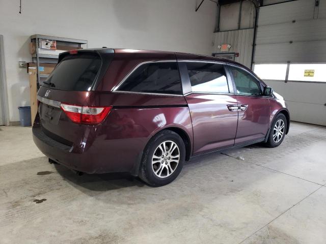 5FNRL5H64CB022688 - 2012 HONDA ODYSSEY EXL BURGUNDY photo 3