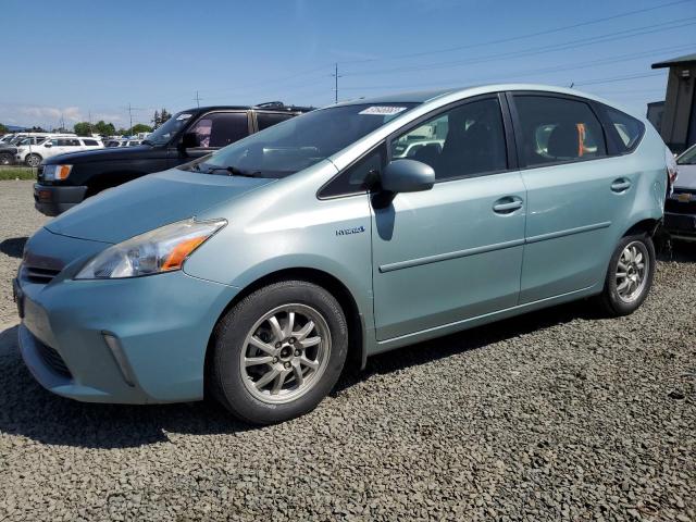 JTDZN3EU6D3274135 - 2013 TOYOTA PRIUS V TURQUOISE photo 1