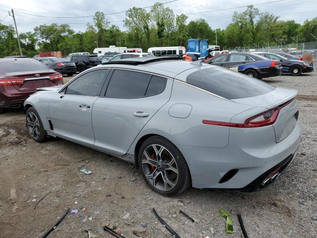 KNAE45LC7K6055474 - 2019 KIA STINGER GT1 GRAY photo 2