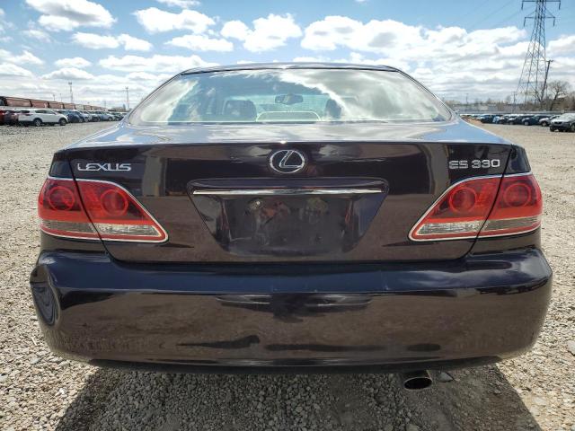 JTHBA30GX55133894 - 2005 LEXUS ES 330 BURGUNDY photo 6