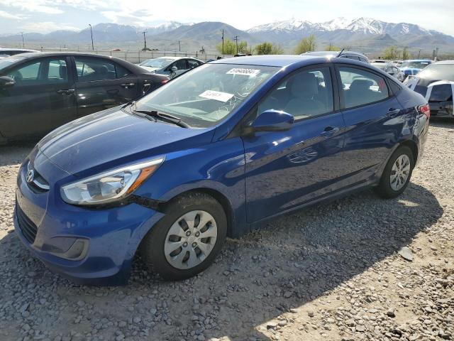 KMHCT4AEXGU954663 - 2016 HYUNDAI ACCENT SE BLUE photo 1