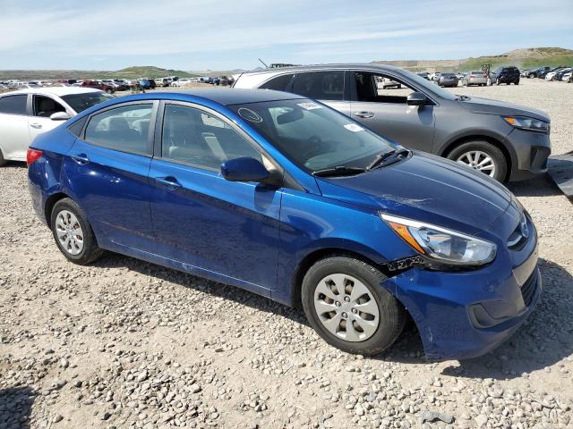 KMHCT4AEXGU954663 - 2016 HYUNDAI ACCENT SE BLUE photo 4