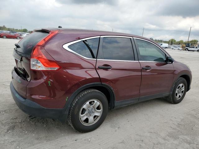 5J6RM3H3XEL042123 - 2014 HONDA CR-V LX BURGUNDY photo 3