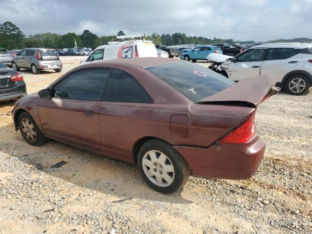 1HGEM22114L072391 - 2004 HONDA CIVIC DX VP BURGUNDY photo 2