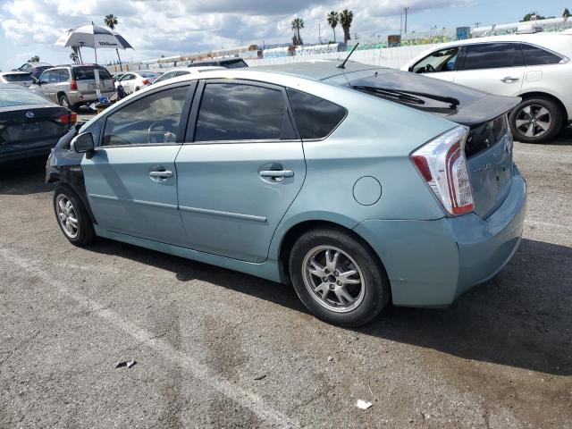 JTDKN3DU6F1898633 - 2015 TOYOTA PRIUS TURQUOISE photo 2