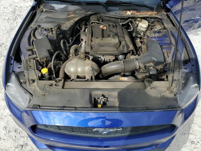 1FA6P8TH7F5433841 - 2015 FORD MUSTANG BLUE photo 11