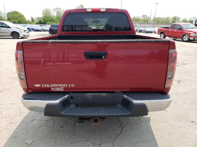 1GCCS136258224120 - 2005 CHEVROLET COLORADO MAROON photo 6