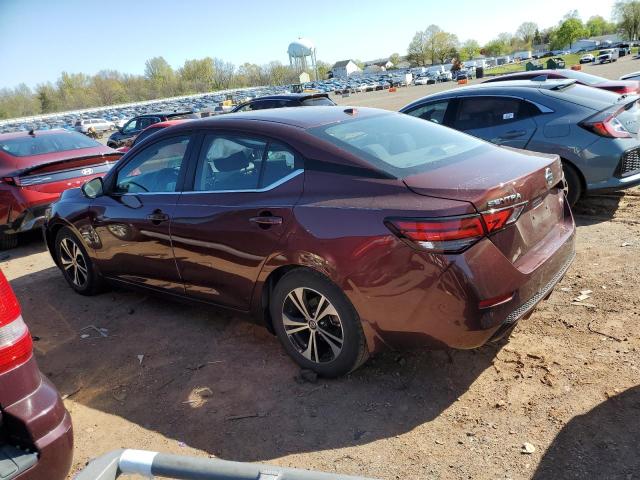 3N1AB8CV3LY278196 - 2020 NISSAN SENTRA SV RED photo 2