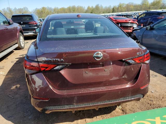 3N1AB8CV3LY278196 - 2020 NISSAN SENTRA SV RED photo 6