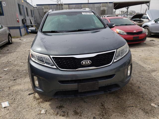 5XYKU4A79EG435830 - 2014 KIA SORENTO EX GRAY photo 5