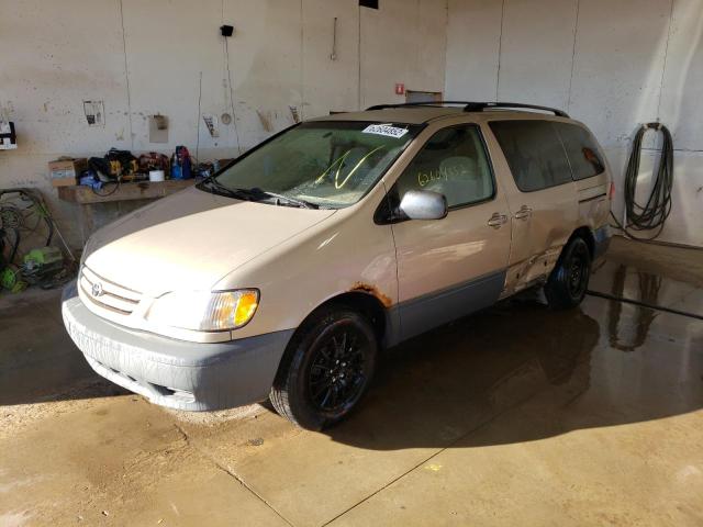 4T3ZF13C32U466599 - 2002 TOYOTA SIENNA LE BEIGE photo 2