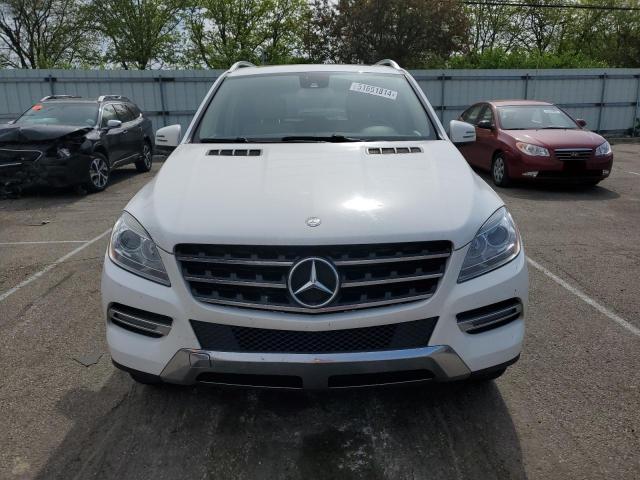 4JGDA5HB1FA601935 - 2015 MERCEDES-BENZ ML 350 4MATIC WHITE photo 5