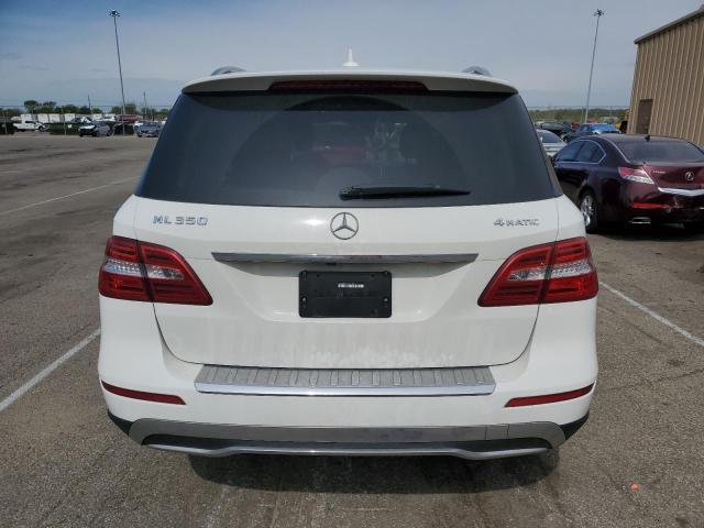 4JGDA5HB1FA601935 - 2015 MERCEDES-BENZ ML 350 4MATIC WHITE photo 6