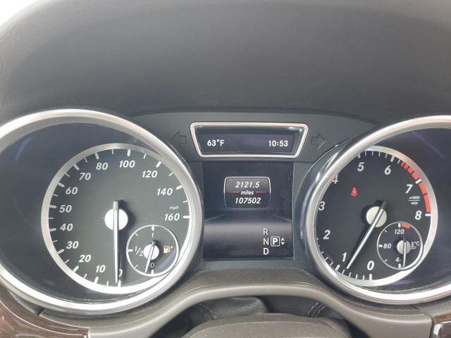 4JGDA5HB1FA601935 - 2015 MERCEDES-BENZ ML 350 4MATIC WHITE photo 9