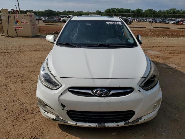 KMHCU5AE5EU166972 - 2014 HYUNDAI ACCENT GLS WHITE photo 5