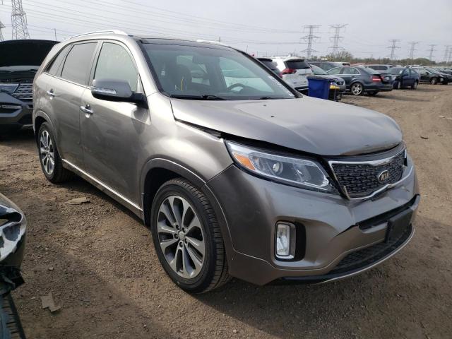 5XYKW4A75EG502210 - 2014 KIA SORENTO SX BROWN photo 4