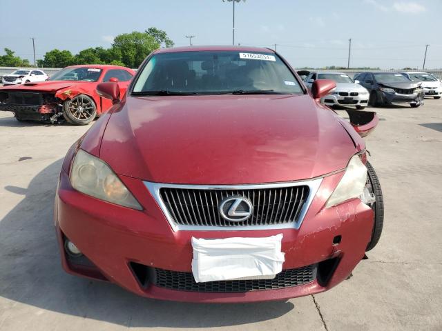 JTHBF5C26C5163906 - 2012 LEXUS IS 250 RED photo 5