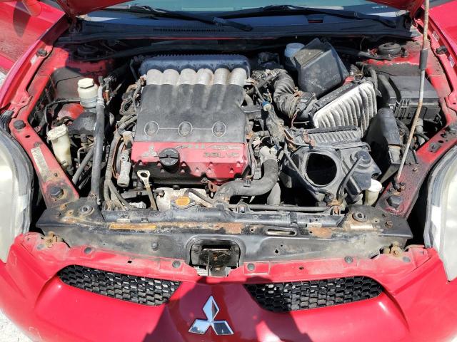 4A3AK34T76E601189 - 2006 MITSUBISHI ECLIPSE GT RED photo 11