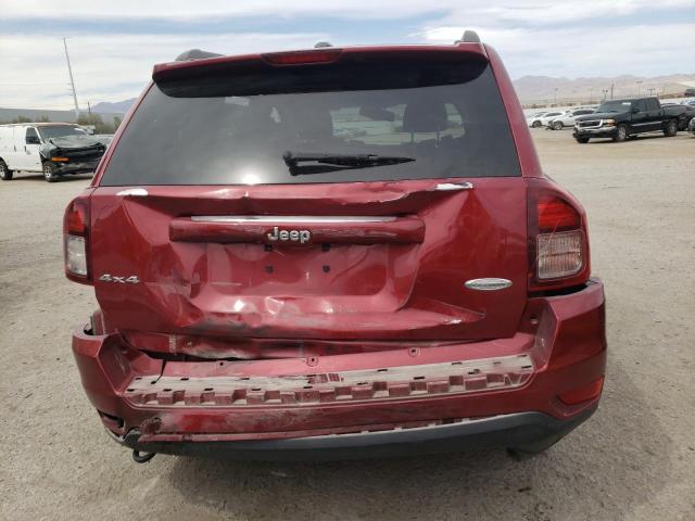 1C4NJDEB3ED830296 - 2014 JEEP COMPASS LATITUDE BURGUNDY photo 6