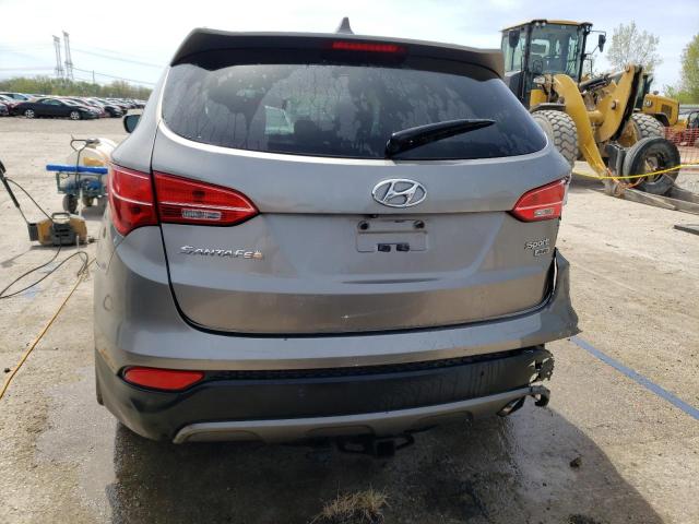 5XYZUDLB0FG252026 - 2015 HYUNDAI SANTA FE S GRAY photo 6