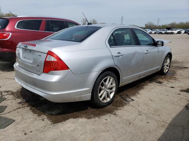 3FAHP0JG0CR302781 - 2012 FORD FUSION SEL SILVER photo 3