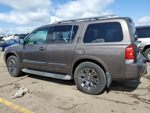 5N1BA0NE8FN622234 - 2015 NISSAN ARMADA PLATINUM BROWN photo 2