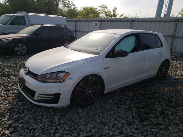 3VW547AU0HM023353 - 2017 VOLKSWAGEN GTI SPORT WHITE photo 1