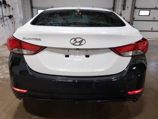 5NPDH4AE0EH501783 - 2014 HYUNDAI ELANTRA SE WHITE photo 6