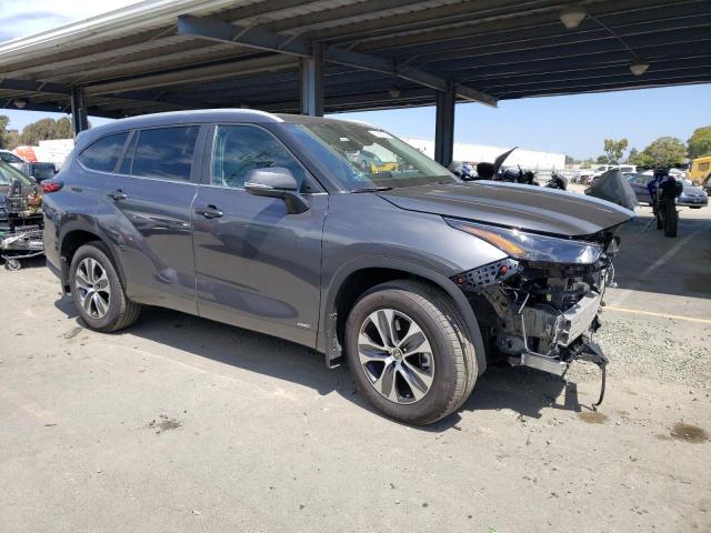 5TDKBRCH9PS584804 - 2023 TOYOTA HIGHLANDER HYBRID XLE GRAY photo 4