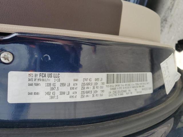 2C4RC1BG4JR204001 - 2018 CHRYSLER PACIFICA TOURING L BLUE photo 13