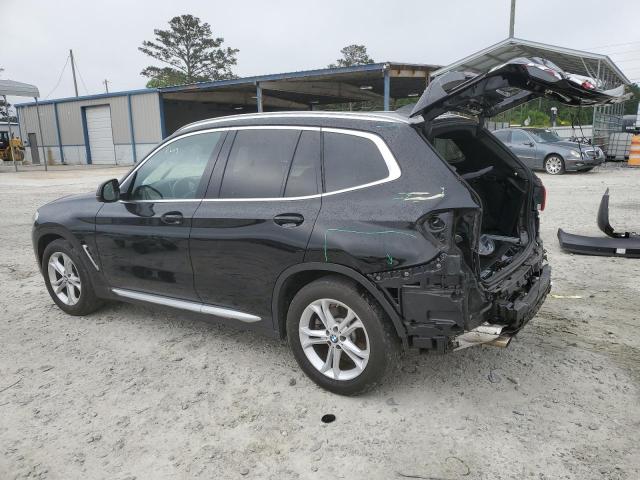 5UXTR7C57KLF23876 - 2019 BMW X3 SDRIVE30I BLACK photo 2