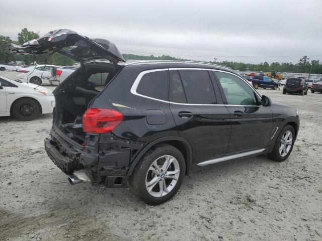 5UXTR7C57KLF23876 - 2019 BMW X3 SDRIVE30I BLACK photo 3