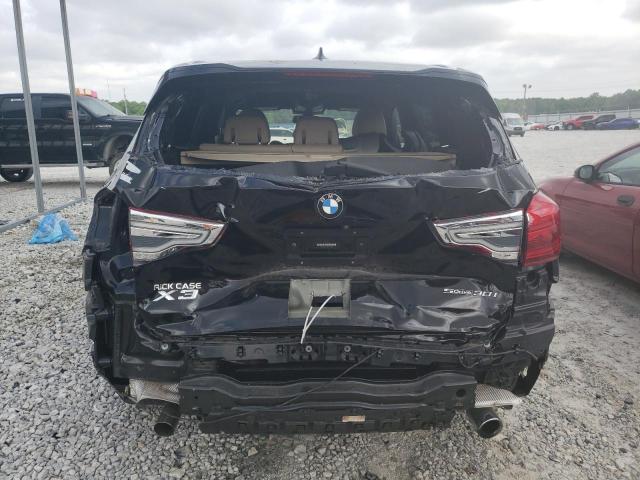 5UXTR7C57KLF23876 - 2019 BMW X3 SDRIVE30I BLACK photo 6