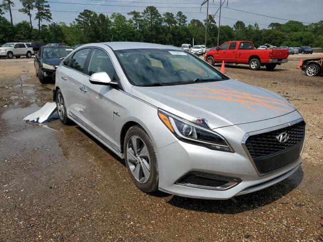 KMHE34L16GA015790 - 2016 HYUNDAI SONATA HYBRID SILVER photo 4