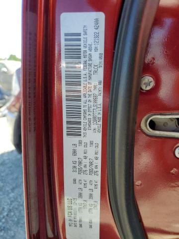 1C6RR7TT7LS100687 - 2020 RAM 1500 CLASS SLT Қызыл фото 12