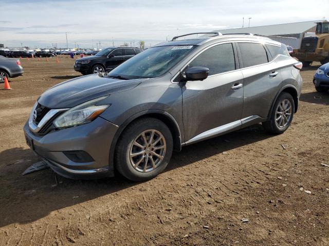 5N1AZ2MH4FN291390 - 2015 NISSAN MURANO S GRAY photo 1