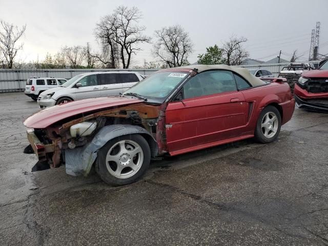 1FAFP44624F191988 - 2004 FORD MUSTANG RED photo 1