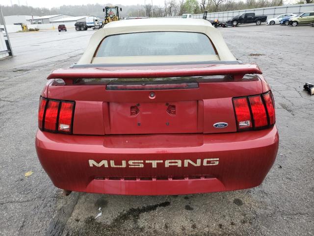 1FAFP44624F191988 - 2004 FORD MUSTANG RED photo 6