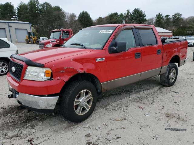 1FTPW14595FB64151 - 2005 FORD F-150 SUPERCREW RED photo 1