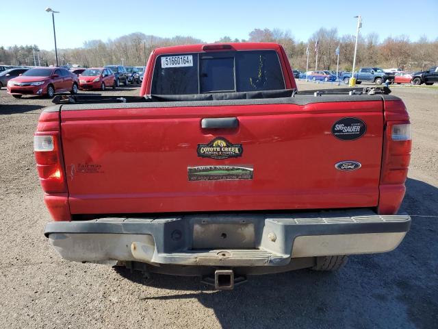 1FTZR45E45PA41643 - 2005 FORD RANGER SUPER CAB RED photo 6